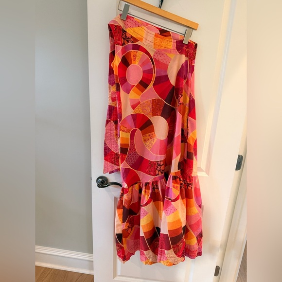 FARM Rio Patch Twirl One Shoulder
Maxi Dress Colorful Pattern - Picture 4 of 7